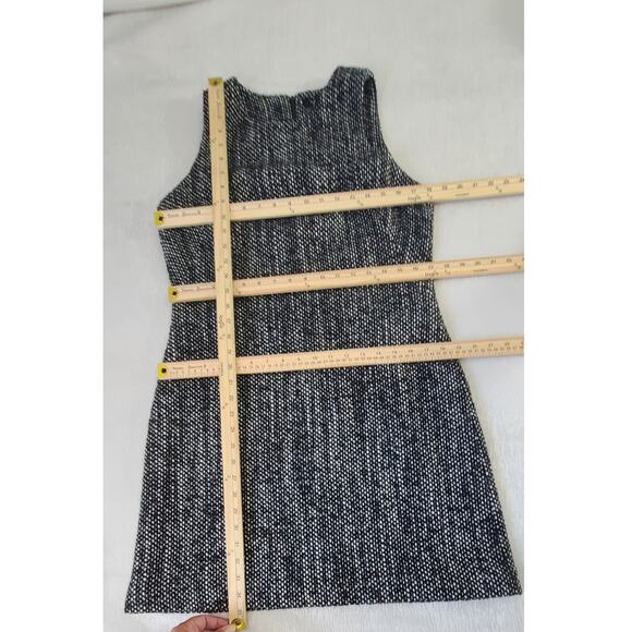 Theory tweed wool sleeveless sheath dress black/white Size 10 Office Career - Picture 4 of 10